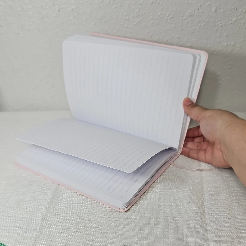Pink Work Hard Stay Humble Be Kind Take the Leap college rule Notebook Journal
